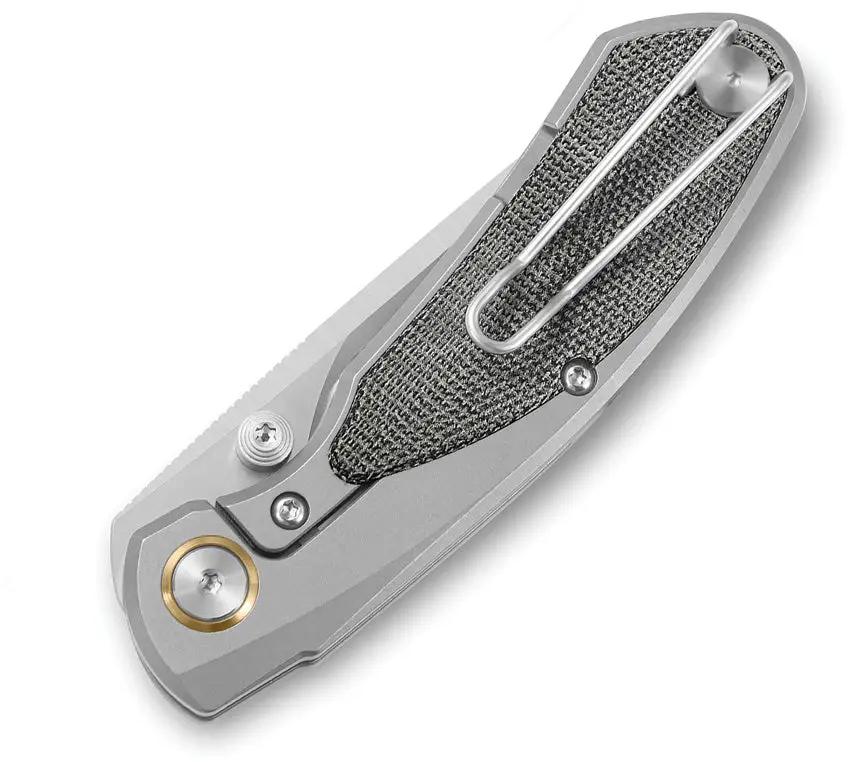 Bestech Lito Framelock Titanium Knife With M390 Blade And Black Micarta Inlay For EDC Enthusiasts by Bestech Knives