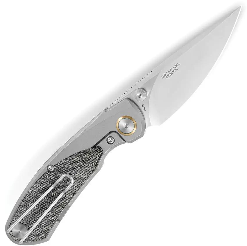 Bestech Lito Framelock Titanium Knife With M390 Blade And Black Micarta Inlay For EDC Enthusiasts by Bestech Knives