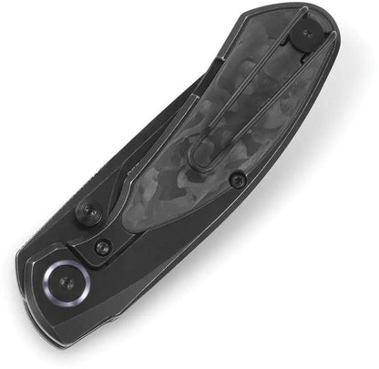 Bestech Lito Framelock Titanium Handle With Carbon Fiber Inlay Premium EDC Knife Stonewashed M390 2.5 Inch Blade by Bestech Knives