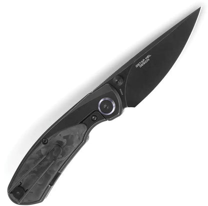 Bestech Lito Framelock Titanium Handle With Carbon Fiber Inlay Premium EDC Knife Stonewashed M390 2.5 Inch Blade by Bestech Knives