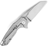 Bestech Nyxie 3 Framelock Bead Blast Titanium Gray EDC Knife With S35VN Blade BT2308A For Everyday Carry by Bestech Knives