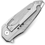 Bestech Nyxie 3 Framelock Bead Blast Titanium Gray EDC Knife With S35VN Blade BT2308A For Everyday Carry by Bestech Knives