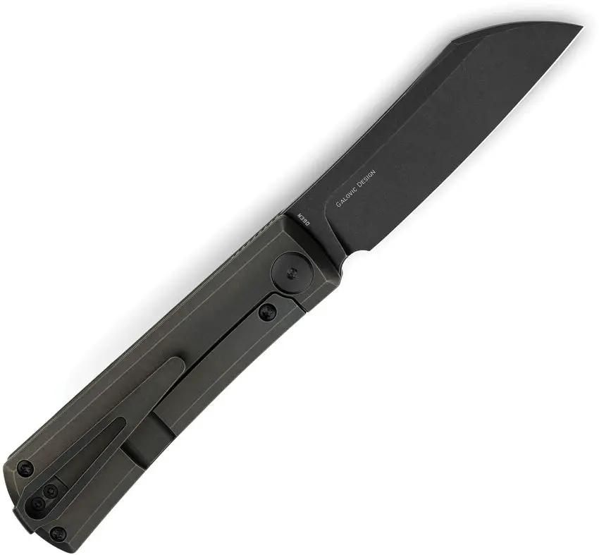Bestech Bruv Framelock Knife Black Ti Frame Lock M390 Wharncliffe for EDC Enthusiasts by Bestech Knives