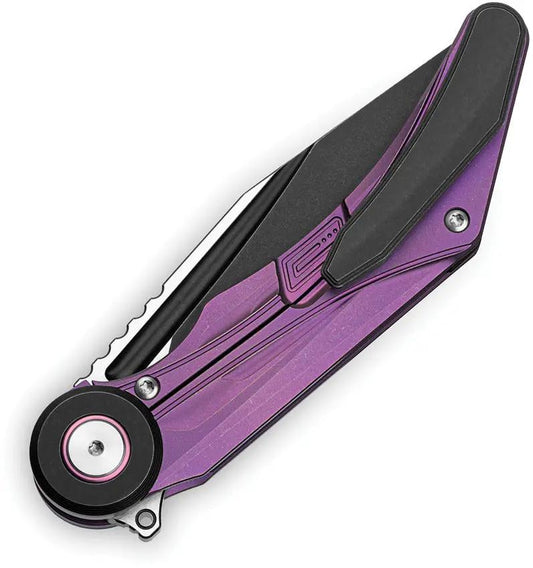 Bestech Seraph Framelock Ti Purple Knife Premium M390 Blade Extended Tang For EDC Enthusiasts by Bestech Knives