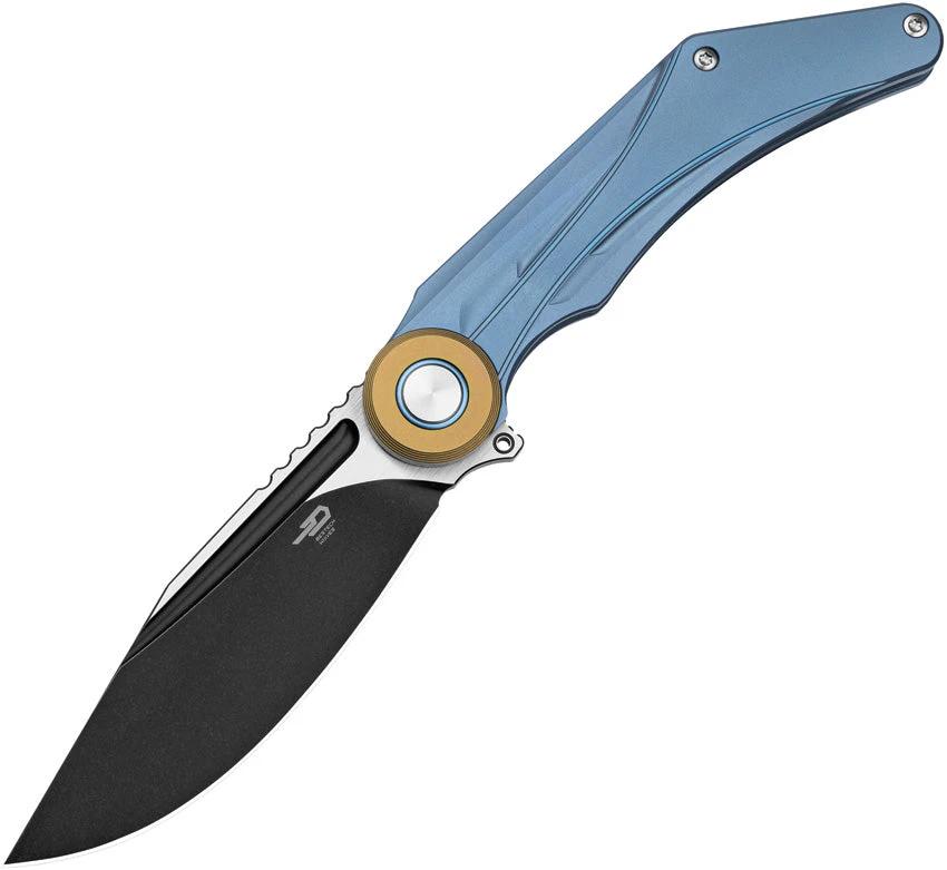 Bestech Knives Seraph Framelock Ti Blue BT2403D by Bestech Knives