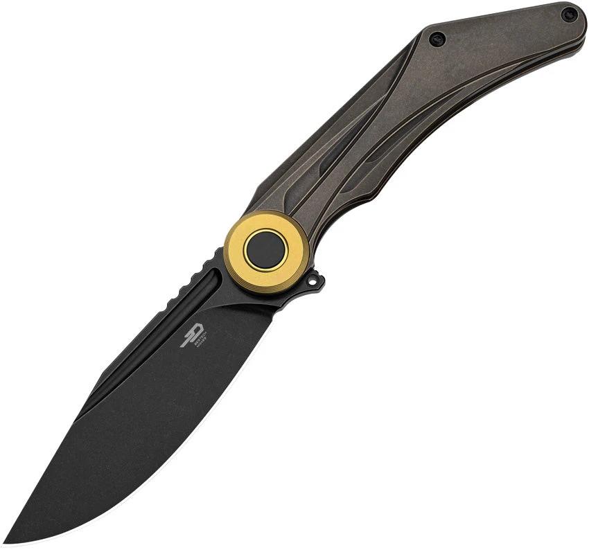 Bestech Seraph Framelock Titanium Knife M390 Blade Black Bronze Stonewash EDC Enthusiasts by Bestech Knives