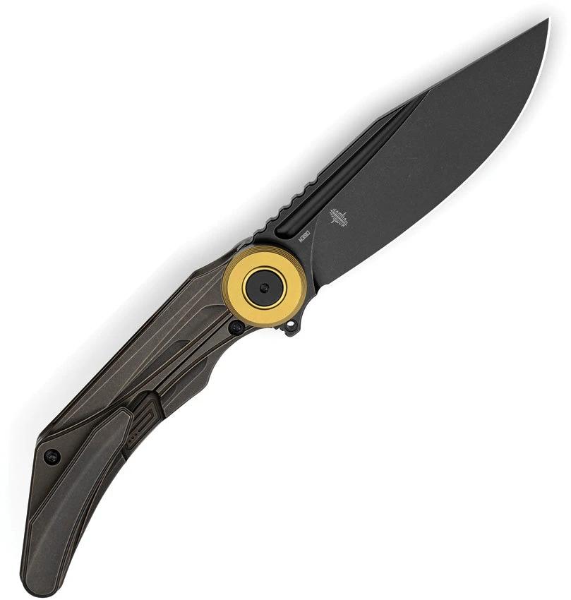 Bestech Seraph Framelock Titanium Knife M390 Blade Black Bronze Stonewash EDC Enthusiasts by Bestech Knives