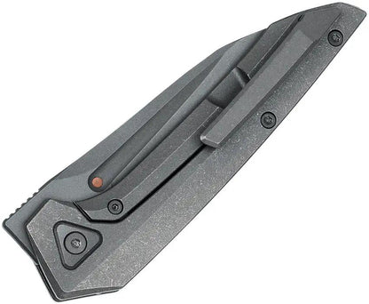 Bestech VK NAVI Framelock MCut BT2404B Knife With Stonewashed Blade Titanium Handle Red Copper Inlay EDC by Bestech Knives
