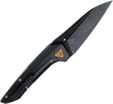 Bestech VK-NAVI Framelock EDC Knife M-Cut Black Stonewash Titanium Handle Red Copper Inlay For EDC Enthusiasts by Bestech Knives