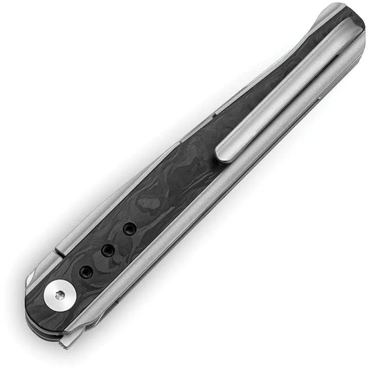 Bestech Spear Phisher Framelock Knife BT2405A M390 Blade Titanium Handle Carbon Fiber Inlay EDC Enthusiasts by Bestech Knives