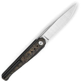 Bestech Knives Spear Phisher Framelock Knife BT2405D Premium M390 Steel Carbon Fiber Inlay For EDC Enthusiasts by Bestech Knives