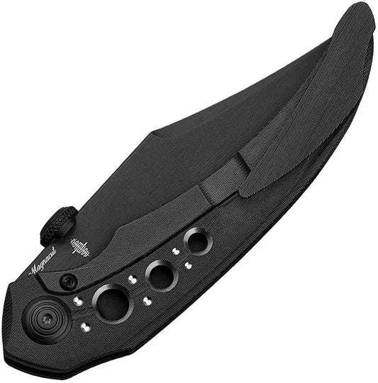 Bestech Knives Razon Framelock EDC Knife With M Cut Blade Black PVD Titanium Handle by Bestech Knives