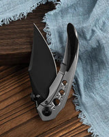 Bestech Knives Razon Framelock MCut Gray Titanium Handle EDC Knife For Everyday Carry by Bestech Knives