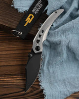 Bestech Knives Razon Framelock MCut Gray Titanium Handle EDC Knife For Everyday Carry by Bestech Knives