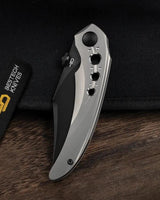 Bestech Knives Razon Framelock MCut Gray Titanium Handle EDC Knife For Everyday Carry by Bestech Knives