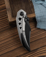 Bestech Knives Razon Framelock MCut Gray Titanium Handle EDC Knife For Everyday Carry by Bestech Knives