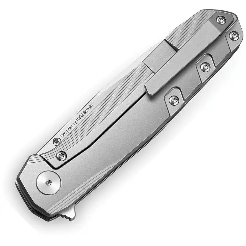 Bestech Knives 9 Framelock Ti Gray BT2408A M390 Blade EDC Knife For Everyday Carry Enthusiasts by Bestech Knives