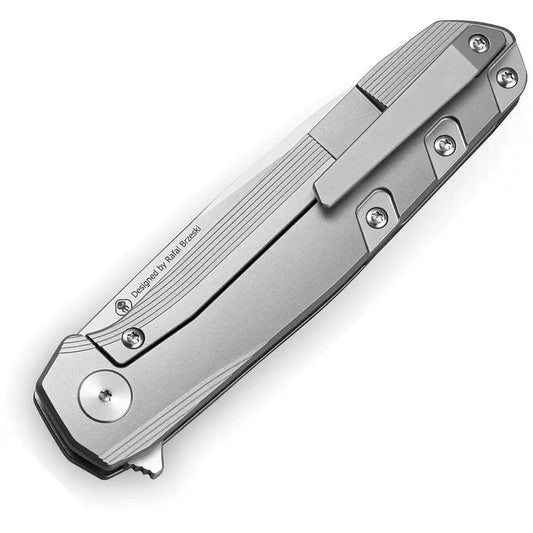 Bestech Knives 9 Framelock Ti Gray BT2408A M390 Blade EDC Knife For Everyday Carry Enthusiasts by Bestech Knives