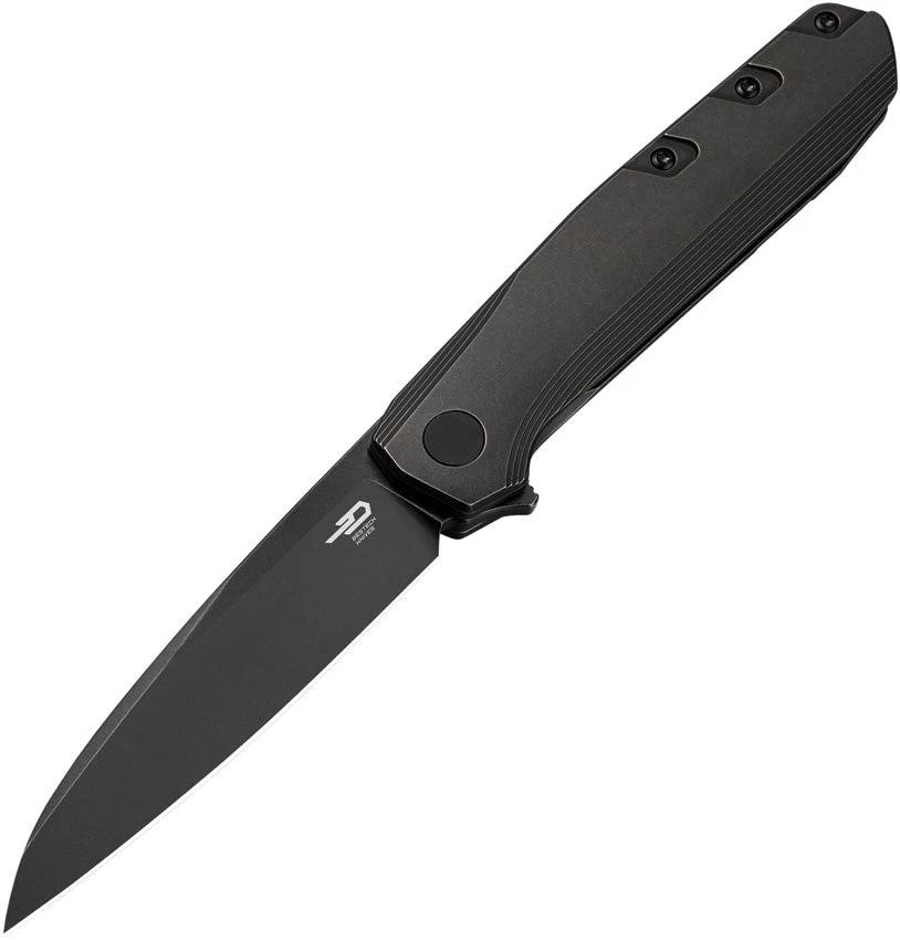 Bestech Knives 9 Framelock Ti Black SW BT2408B by Bestech Knives