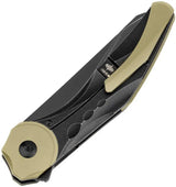 Bestech Knives Excentric Framelock Ti Folding Knife M390 Black Stonewash Titanium Handle For Collectors by Bestech Knives