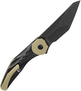 Bestech Knives Excentric Framelock Ti Folding Knife M390 Black Stonewash Titanium Handle For Collectors by Bestech Knives