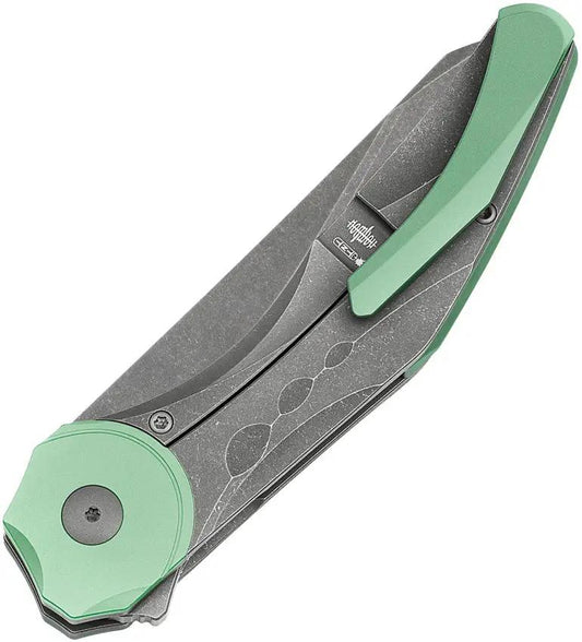 Bestech Excentric Framelock Ti Knife with M390 Blade Stonewashed Titanium Handle for EDC Enthusiasts by Bestech Knives