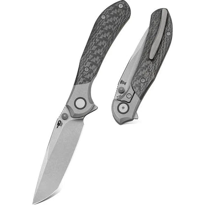 Bestech Knives Constellation Framelock BT2501D MCut Tanto Blade Titanium Handle With Carbon Fiber Inlay For EDC by Bestech Knives