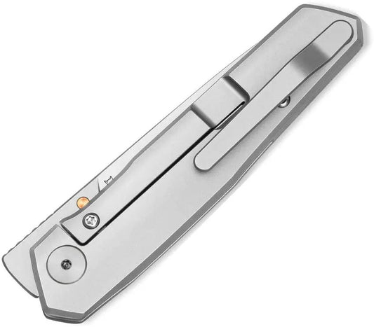 Bestech Knives VK-KUZE Framelock Titanium M-Cut Satin Blade 3-In EDC for Collectors and Tactical Enthusiasts by Bestech Knives