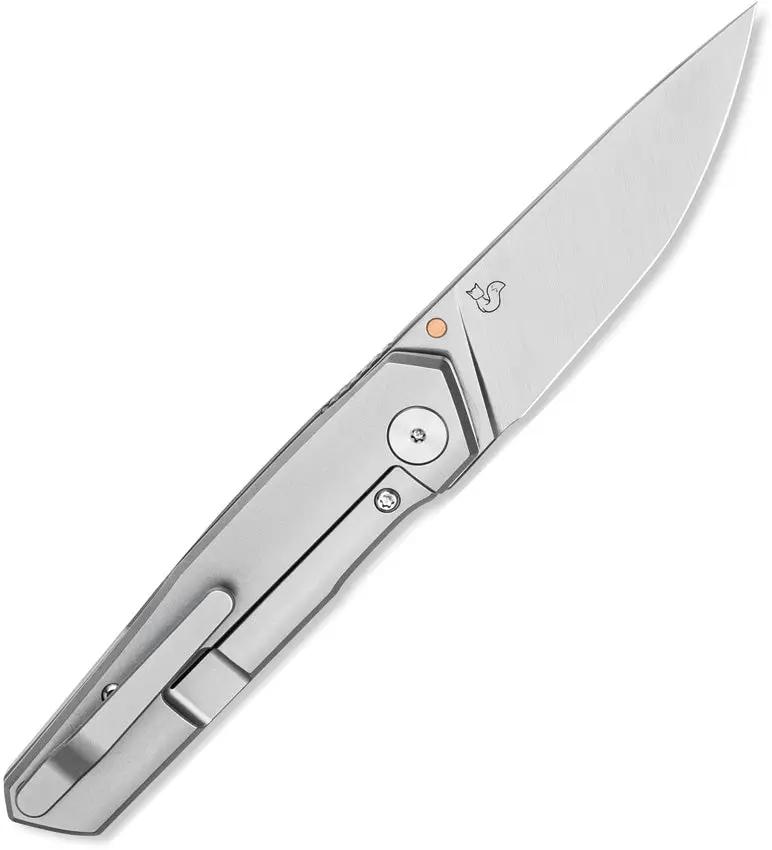 Bestech Knives VK-KUZE Framelock Titanium M-Cut Satin Blade 3-In EDC for Collectors and Tactical Enthusiasts by Bestech Knives