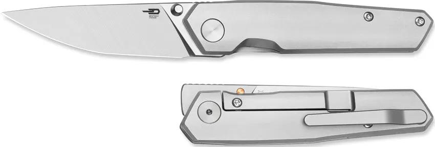 Bestech Knives VK-KUZE Framelock Titanium M-Cut Satin Blade 3-In EDC for Collectors and Tactical Enthusiasts by Bestech Knives