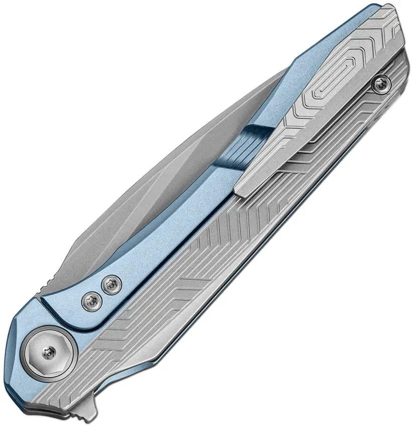 Bestech Knives Wet Nelly Button Lock Knife MagnaCut Blade Blue Titanium Handle BT2505A For EDC Enthusiasts by Bestech Knives