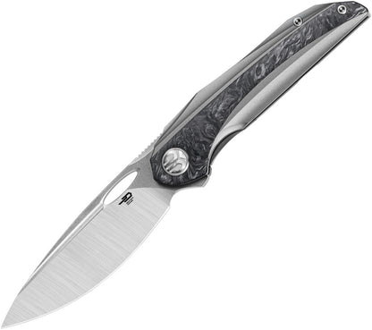 Bestech Knives SENU Framelock Ti Marble CF EDC Knife for Collectors and Enthusiasts by Bestech Knives