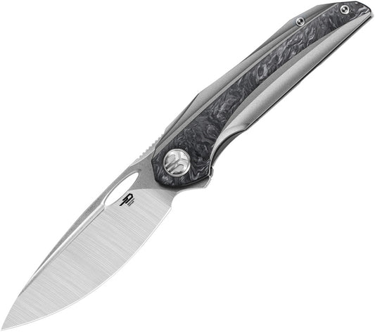 Bestech Knives SENU Framelock Ti Marble CF EDC Knife for Collectors and Enthusiasts by Bestech Knives