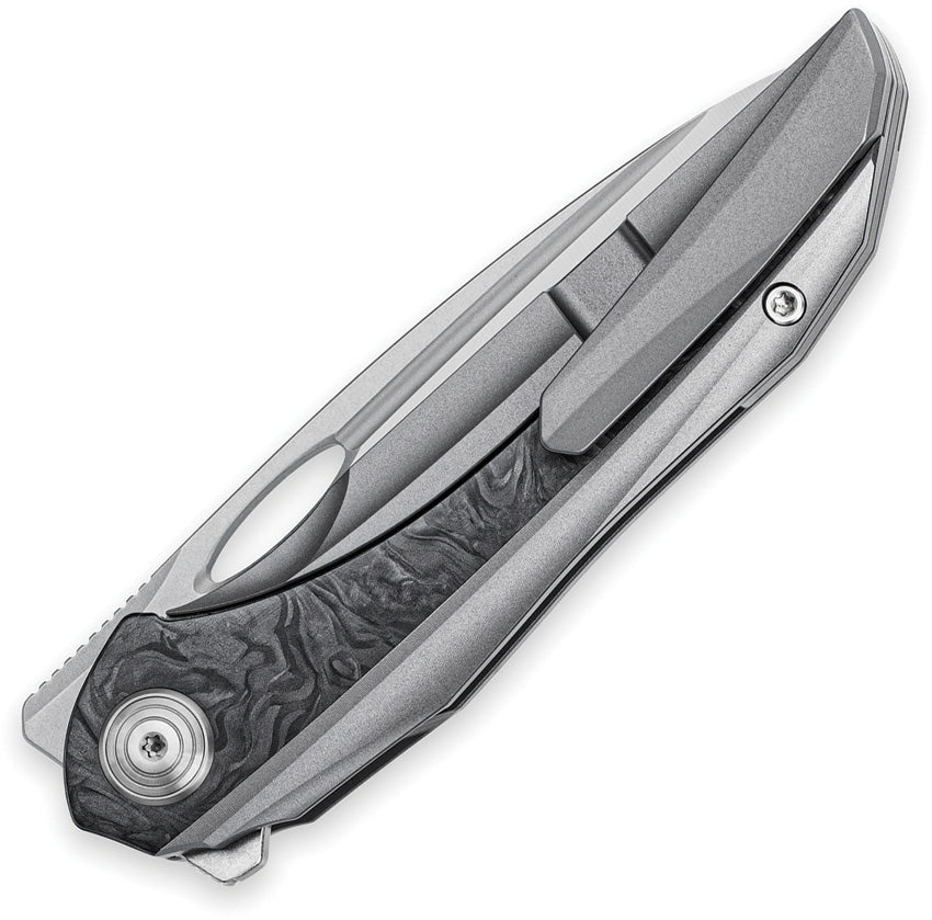 Bestech Knives SENU Framelock Ti Marble CF EDC Knife for Collectors and Enthusiasts by Bestech Knives
