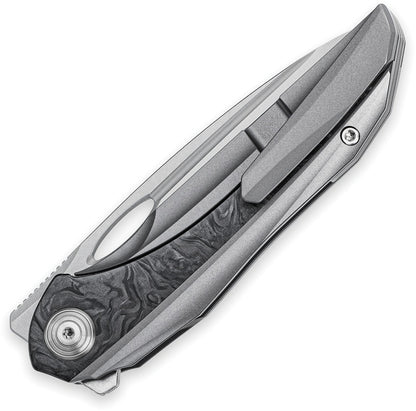 Bestech Knives SENU Framelock Ti Marble CF EDC Knife for Collectors and Enthusiasts by Bestech Knives