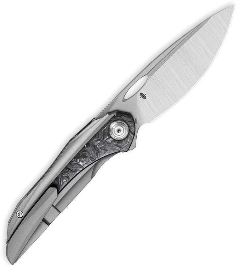Bestech Knives SENU Framelock Ti Marble CF EDC Knife for Collectors and Enthusiasts by Bestech Knives