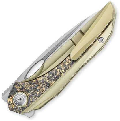 Bestech SENU Framelock Knife With Titanium Frame And Fat Carbon Scales For EDC Enthusiasts BT2601C by Bestech Knives