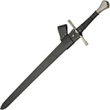 BTX Fleur De Guerre Sword 1060HC Satin Blade With Black TPR Handle Fleur Pommel For Collectors by BTX