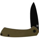 Buck Onset Framelock Green 13425 EDC Knife With S45VN Blade, Cerakote Drop Point, G10 Handle by Buck