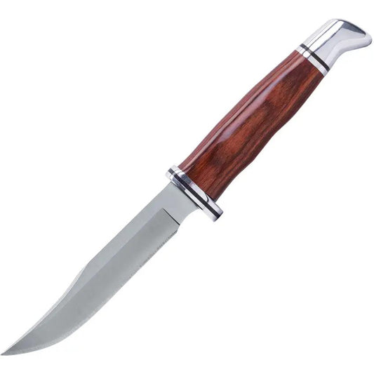 Buck Woodsman Heritage Series 14187 Fixed Blade Knife For Outdoor Enthusiasts 4in Satin 420HC DymaLux Handle by Buck
