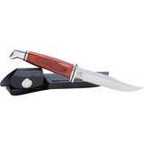 Buck Woodsman Heritage Series 14187 Fixed Blade Knife For Outdoor Enthusiasts 4in Satin 420HC DymaLux Handle by Buck