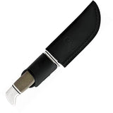 Buck Skinner Pro 13108 Fixed Blade With S35VN 4in Satin Blade Green Canvas Micarta Handle Guard Sheath For Hunters by Buck