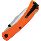 Buck 110 Slim Pro TRX Lockback Knife With S30V Blade And Orange Cerakote Handle For EDC by Buck