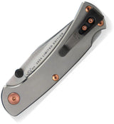 Buck Slim Pro TRX Lockback Knife 3.13in Satin S45VN Blade Titanium Bead Blast Handle 2024 Legacy for EDC Enthusiasts by Buck