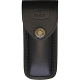 Buck Ranger Lockback 2632 Knife 420HC Clip Blade Ebony Dymondwood Handles Brass Bolsters Leather Sheath Outdoor by Buck
