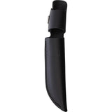Buck Brahma Black Phenolic Fixed Blade Knife 8.75in Overall 4.5in Satin 420HC Blade Duralumin Guard For Outdoorsmen by Buck