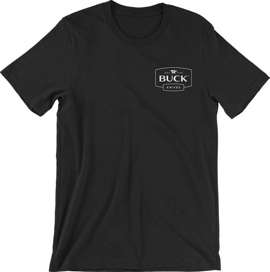 Buck Logo T-Shirt Large Black 13582