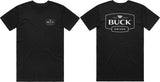 Buck Logo T-Shirt Black Lrg 13873 by Buck
