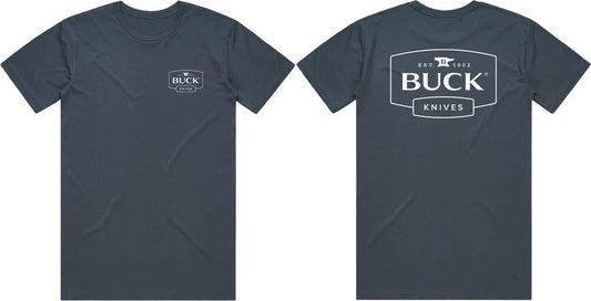 Buck Logo T-Shirt Petro Blue XL 13880 by Buck