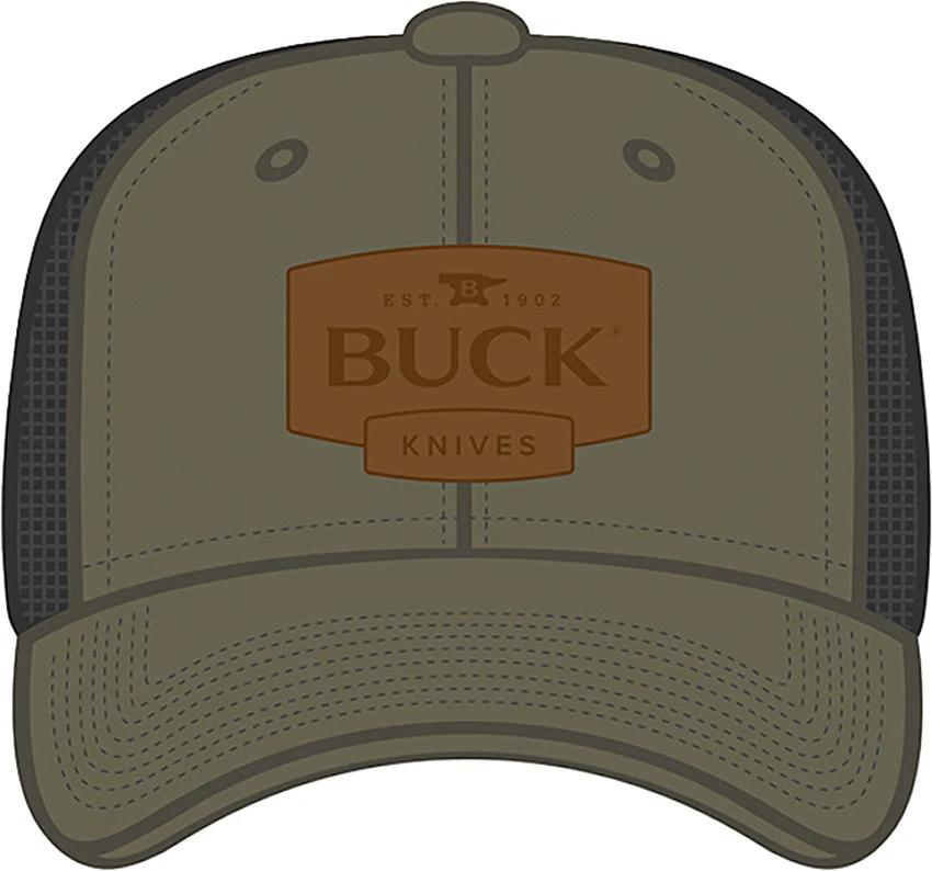 Buck Mesh Snapback Hat OD 14244 by Buck